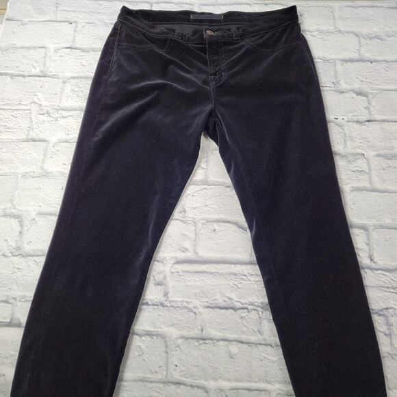 J Brand Soft Black Velvet Super Skinny Stretch Jeans size 29 - Picture 3 of 13